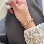 chain bracelet ステンレス つけっぱなし ブレスレット バングル チェーン シンプル ゴールド シルバー　華やか　カジュアル　普段使い　水濡れok  