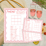 1枚100円ビンゴ【ピンク×赤】	No.	278		WEDDING BINGO　ゲスト参加型