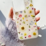 先着一名様特別価格！【mimosa garden】  スマホケース　押し花スマホケース　ソフトケース　手帳型ケース　全機種対応　スマホリング　ミモザ　iphone17 16 15
