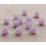 ライラックの花たち　チェコビーズ　4X6mm 12個