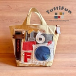 tuttifun＊サインとかたちの帆布トート                          Sign & Shape Art Tote         A254