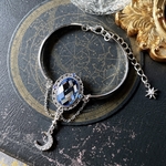 月詠の腕輪　（color.ライトサファイア　金具:シルバー）