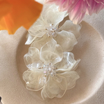 2pcs)4167)パタパーツ最大！18kgpピアス)cream)#4k