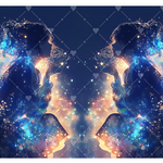 3774夜空と幻想２パターンステッカー
