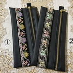 インド刺繍ペンケース(合皮)☆一個¥500