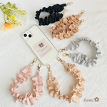 スマホストラップ♡フリル　リボン　ハンドストラップ