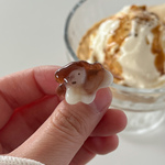 はしるこいぬリング（カフェラテ）