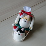 送料無料♪　クリスマス豆ネコサンタセット♪
