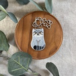 ◉新作《animaux・ビーズ刺繍》マヌルネコバッグチャーム《受注生産》