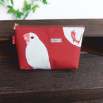 白文鳥さんポーチ　20cm