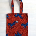 《NEW》アフリカ布のトートBAG  BL-18 馬柄