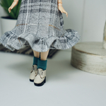 1/12サイズ【21㎝ドール】【ヒール】Classical （Peacock Green×White）