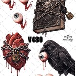 original sticker « no.V480 »     //     装飾ステッカー オリジナルステッカー ステッカー cotton melody 人物ステッカー 