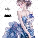 original sticker « no.8045 »     //     人物ステッカー オリジナルステッカー オリジナル人物ステッカー ステッカー cotton melody