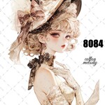 original sticker « no.8084 »     //     人物ステッカー オリジナルステッカー オリジナル人物ステッカー ステッカー cotton melody