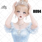 original sticker « no.8094 »     //     人物ステッカー オリジナルステッカー オリジナル人物ステッカー ステッカー cotton melody