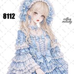 original sticker « no.8112 »     //     人物ステッカー オリジナルステッカー オリジナル人物ステッカー ステッカー cotton melody