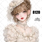 original sticker « no.8120 »     //     人物ステッカー オリジナルステッカー オリジナル人物ステッカー ステッカー cotton melody
