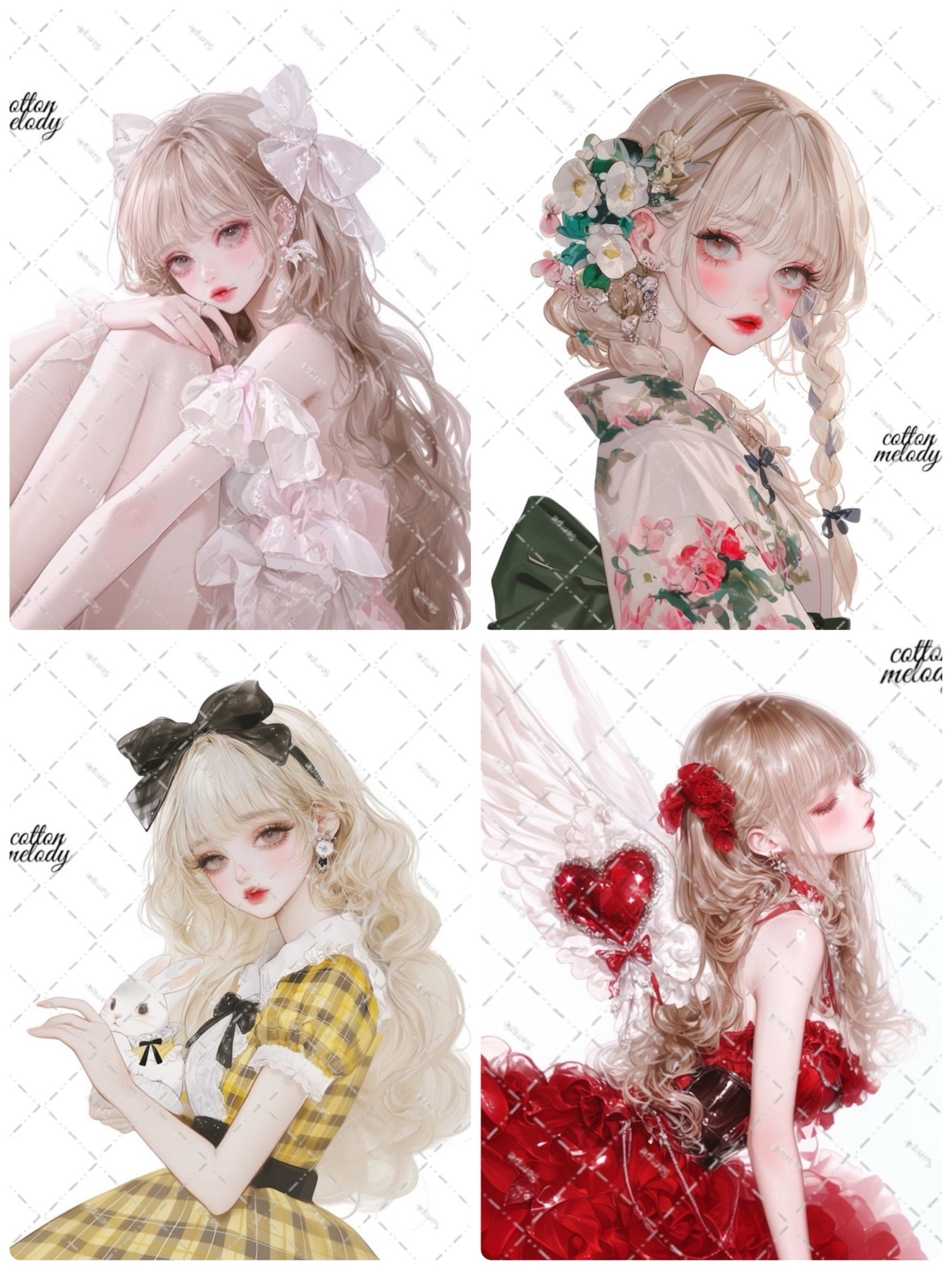 新作同時】第42弾mix / compact set / 30種類各3枚 / cotton melody