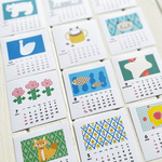 動物とオハナのカレンダーステッカー（4月始まり）