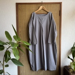 SALE**ワッシャーグレーoneタックワンピース