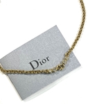 【Christian Dior】2239 DIOR ロゴ CDロゴ ネックレス ゴールド ラインストーン 春夏主役エレガントな存在感／ロングネックレスメンズアクセサリーカジュアルクラシック金ゴールド