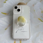 🍋🍼 beansスマホグリップ/イエローグリーンミルク/スマホスタンド/レジン/MagSafe/マグセーフグリップ