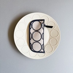 小さいペンケース　　tambourine ivory×navy  mina perhonen sonokana