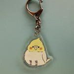 オカメインコ　アクリルキーホルダー