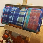 長財布  ハンドメイド⭐️️カラフルチェック柄④