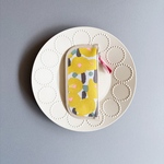 小さいペンケース　 手拭い　sonata yellow  mina perhonen sonokana
