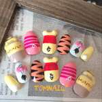耳付きキャラネイル  pooh