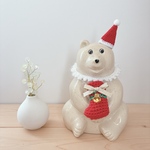 しろくま貯金箱　クリスマス靴下セット