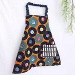 ★SALE！キッズエプロン☆セット☆ゴム☆ポケットつき☆ブルー☆ドット☆ネイビー☆くすみ☆デニム調