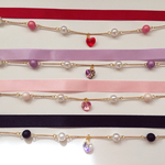 Perl necklace choker