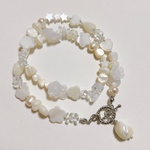 no.453／a'moureveビーズネックレス　ハンドメイド　古着　韓国