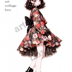 508 art collage box 人物ステッカー