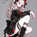 541 art collage box 人物ステッカー
