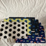 【ｊ様オーダー品】★ランチョンマット★サッカー宇宙