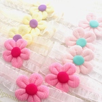 トリミングチョーカー9個セットお花3色🌸
