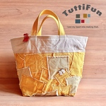 tuttifun＊ひだまりパッチワークトート                     Sunlit Patchwork Tote        A258