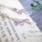 14kgf amethyst × rainbowmoonstone