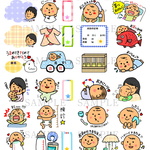 ⑨カットしやすい！リニューアル版アルバムシール（男の子用）