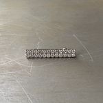 Vintage 60s-70s retro crystal bijou brooch 