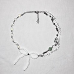 ༜dot ribbon necklace༜