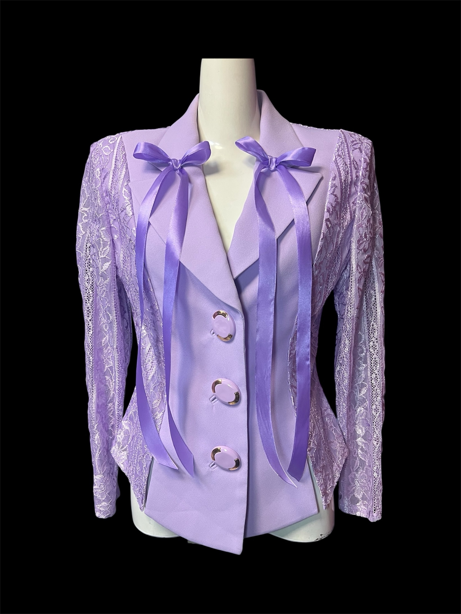 Lavender Ribbon Lace Jacket