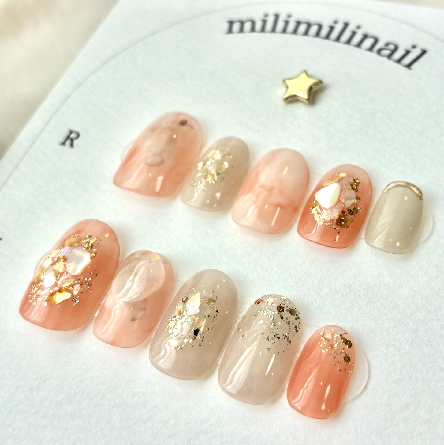 選べる3本だけ】ネイルチップ3本セットtype1 - milimilinail＊ネイル