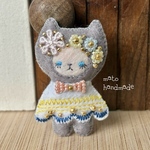 フェルトマスコット　ねこちゃん