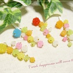 ☆カラフルこんぺいとうのじゃらじゃらスマホピアス☆