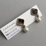 【1点のみ】アルコールインクアート　ブラック　ブルー　青　ピアス　サージカルステンレス　小ぶり　小さめ　ミニ　人と被らない　ゴールド　キレイめ　